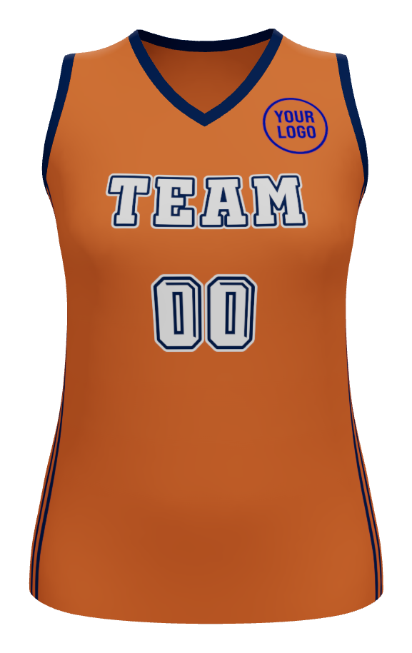 Womens Halfcourt V-Neck Basketball Jersey, design 09